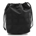 NYLON TRAVEL DRAWSTRING BAG BLACK