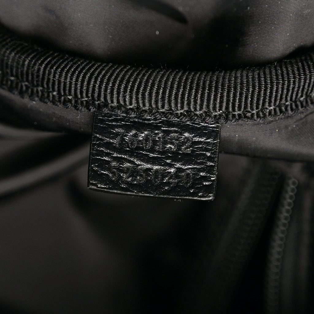 CRYSTAL MONOGRAM WEB LARGE DUFFLE BAG BLACK
