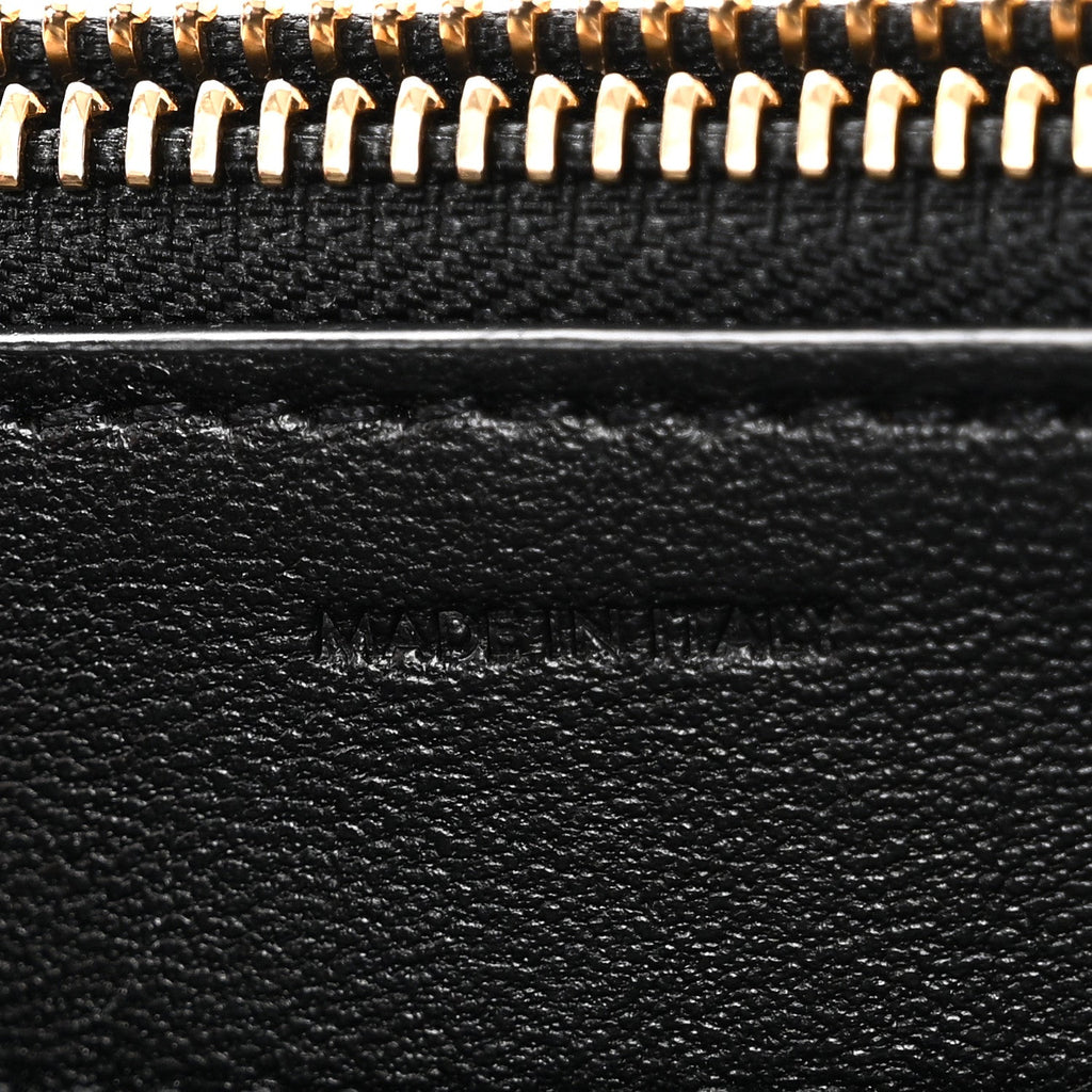 Triomphe Canvas Calfskin Cartable Small Briefcase Black