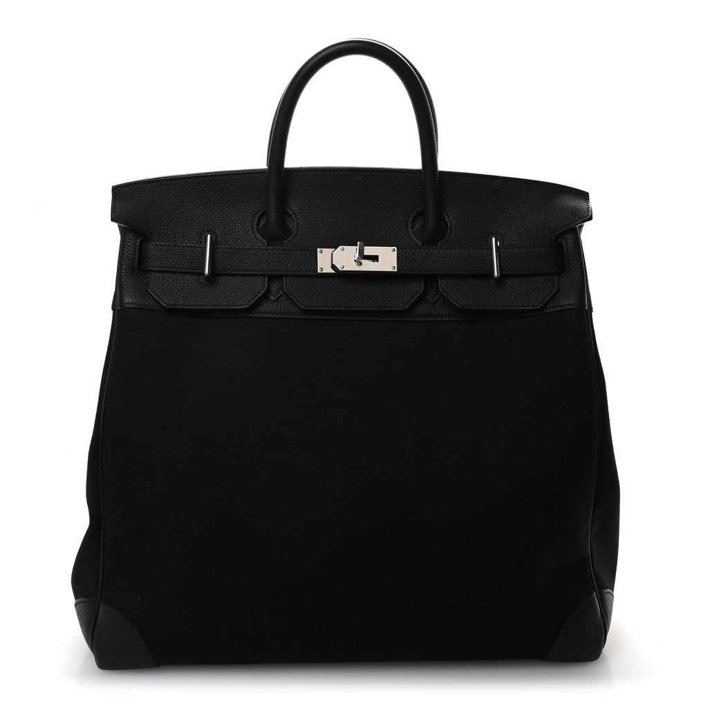 Togo Toile HAC Travel Birkin 40 Black