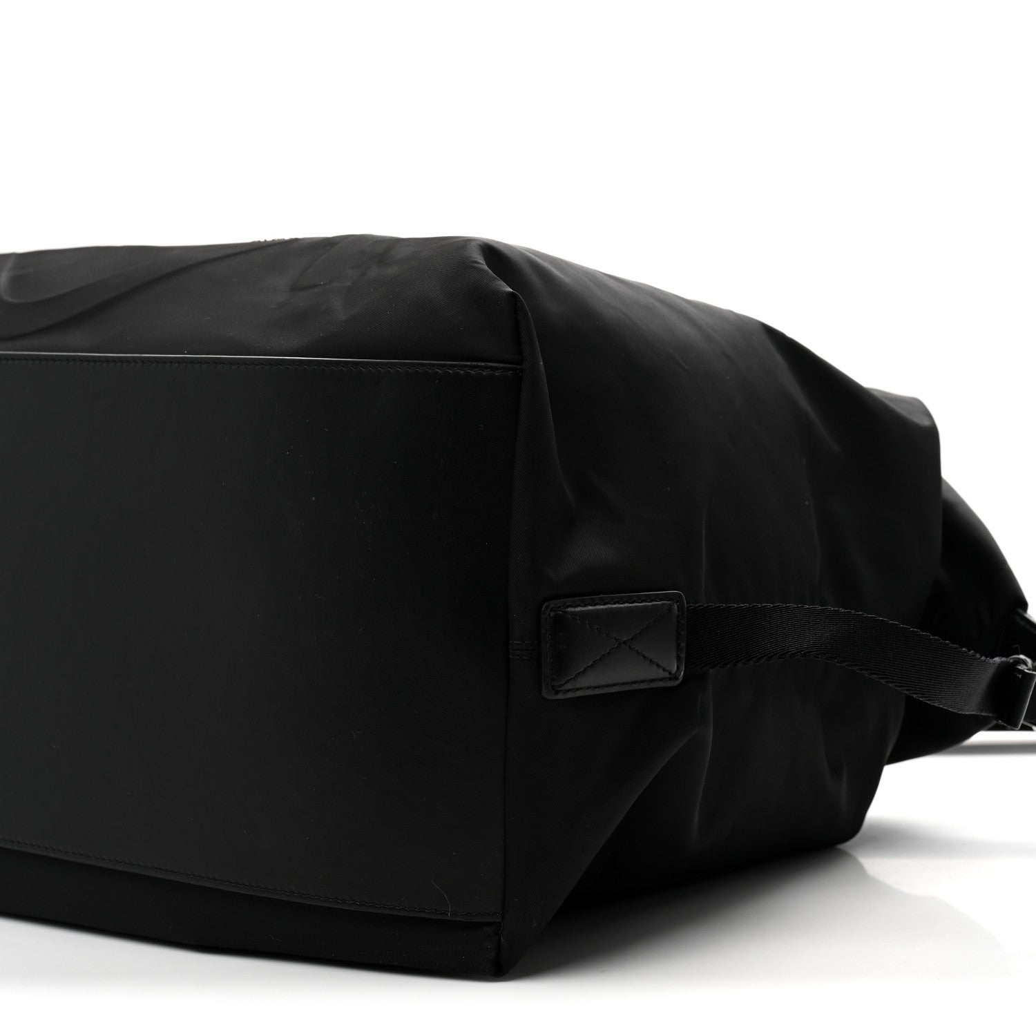 NYLON SIGNATURE DUFFLE  BLACK