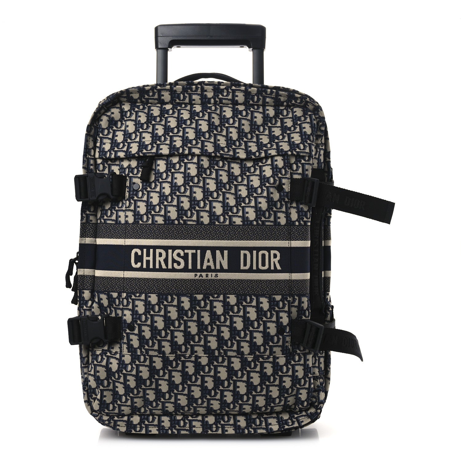 Oblique Small Diortravel Suitcase Blue