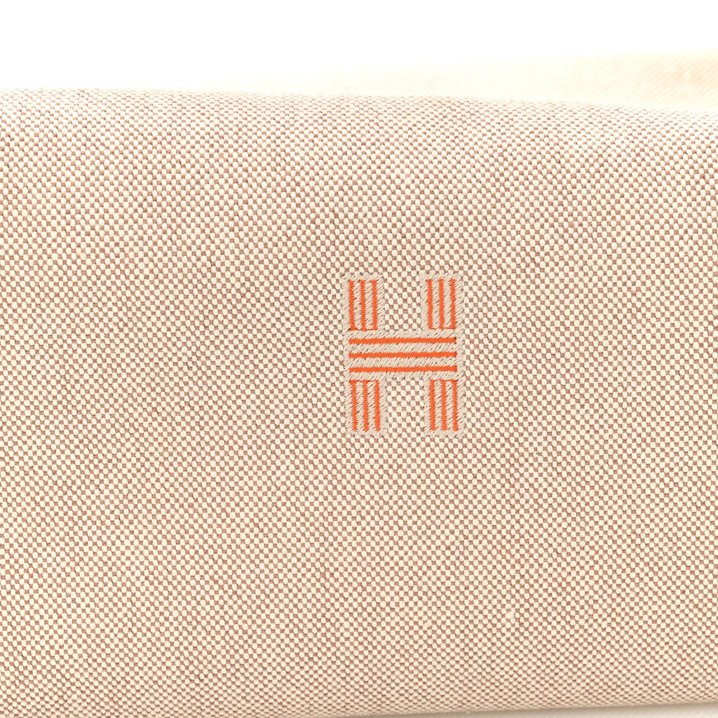 CANVAS LARGE BRIDE-A-BRAC POUCH NATURAL ORANGE