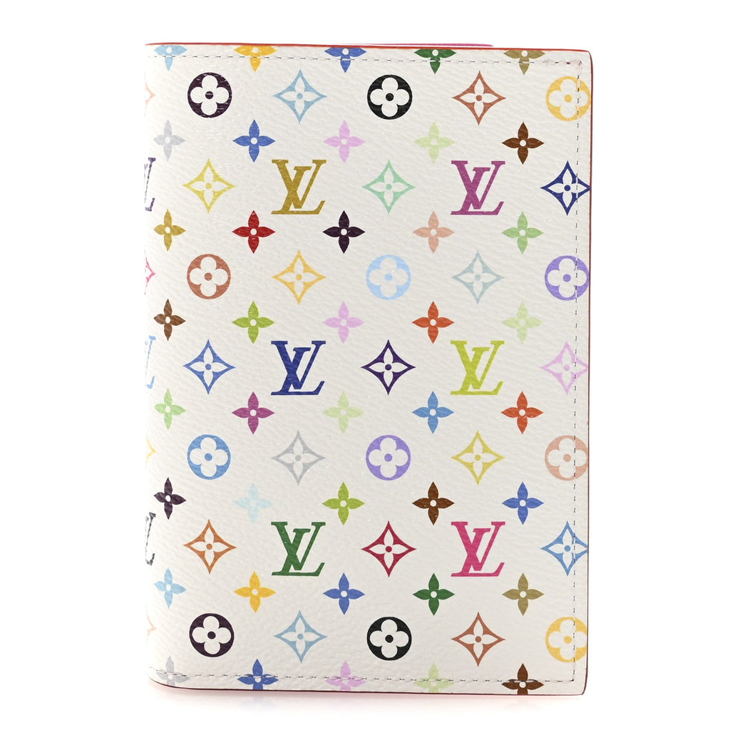 LV X TM Monogram Multicolor Passport Cover White
