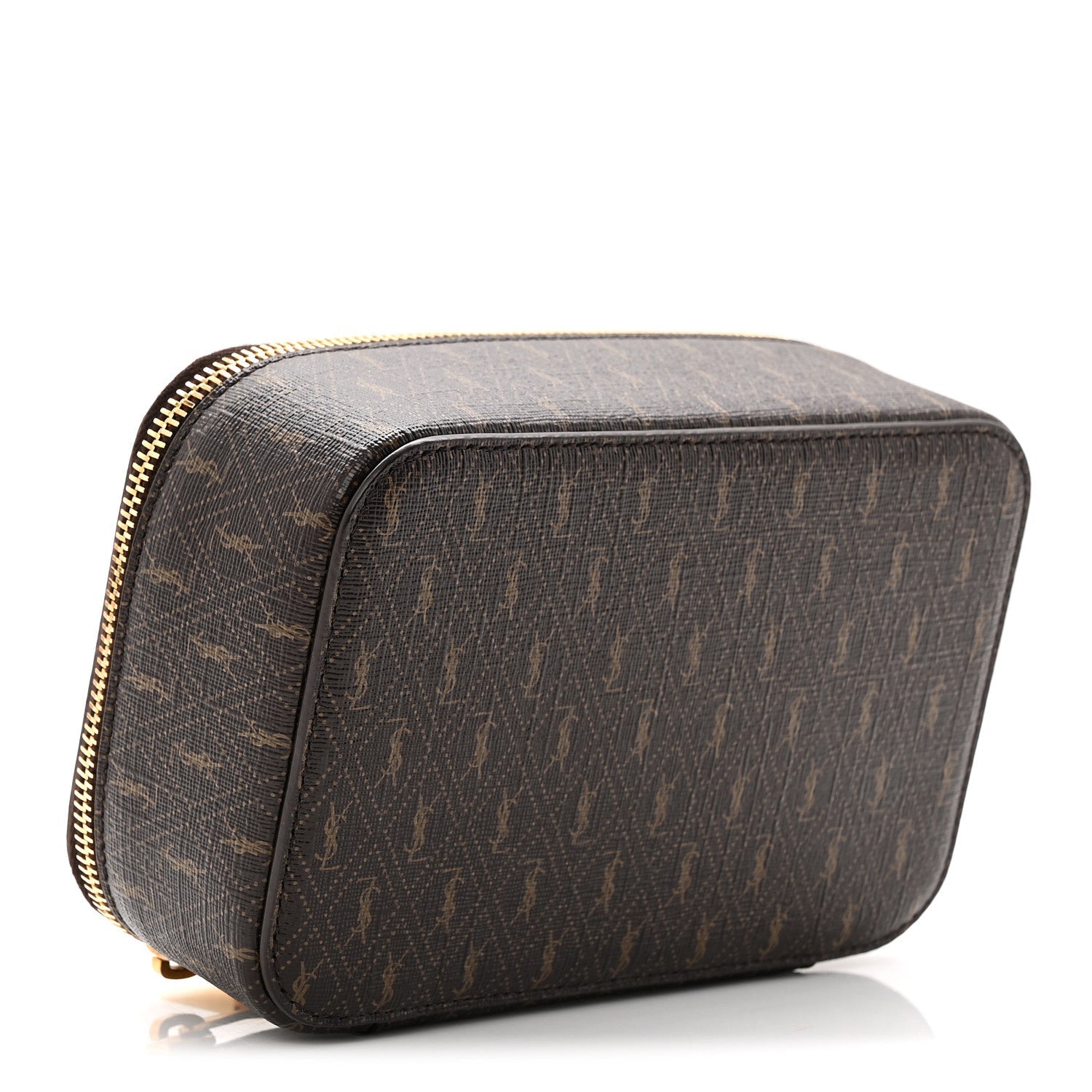 CANVAS LE MONOGRAMME SMALL JEWELRY CASE CHESTNUT