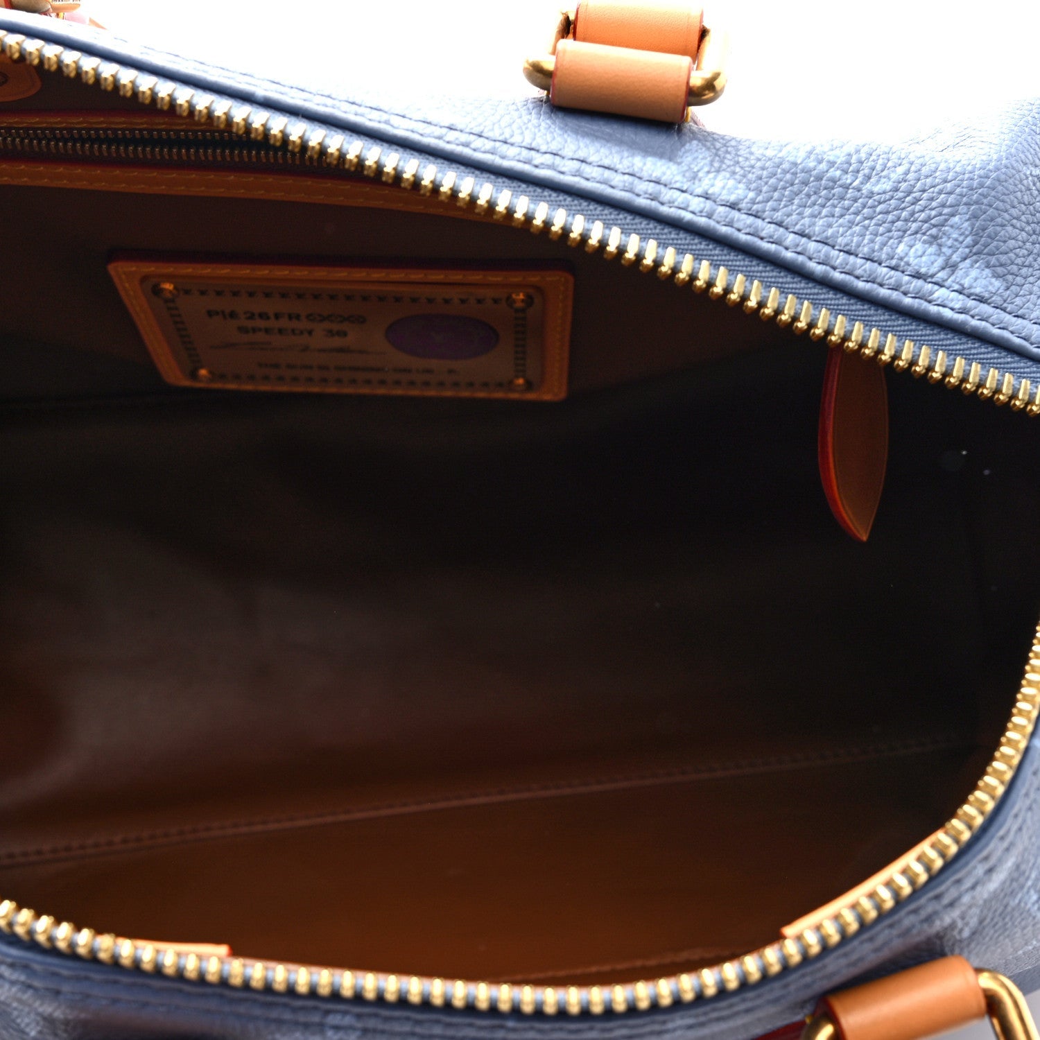 CALFSKIN MONOGRAM SPEEDY P9 BANDOULIERE 30 SILK BLUE