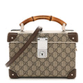 GG Supreme Monogram Globe-Trotter Beauty Case Brown