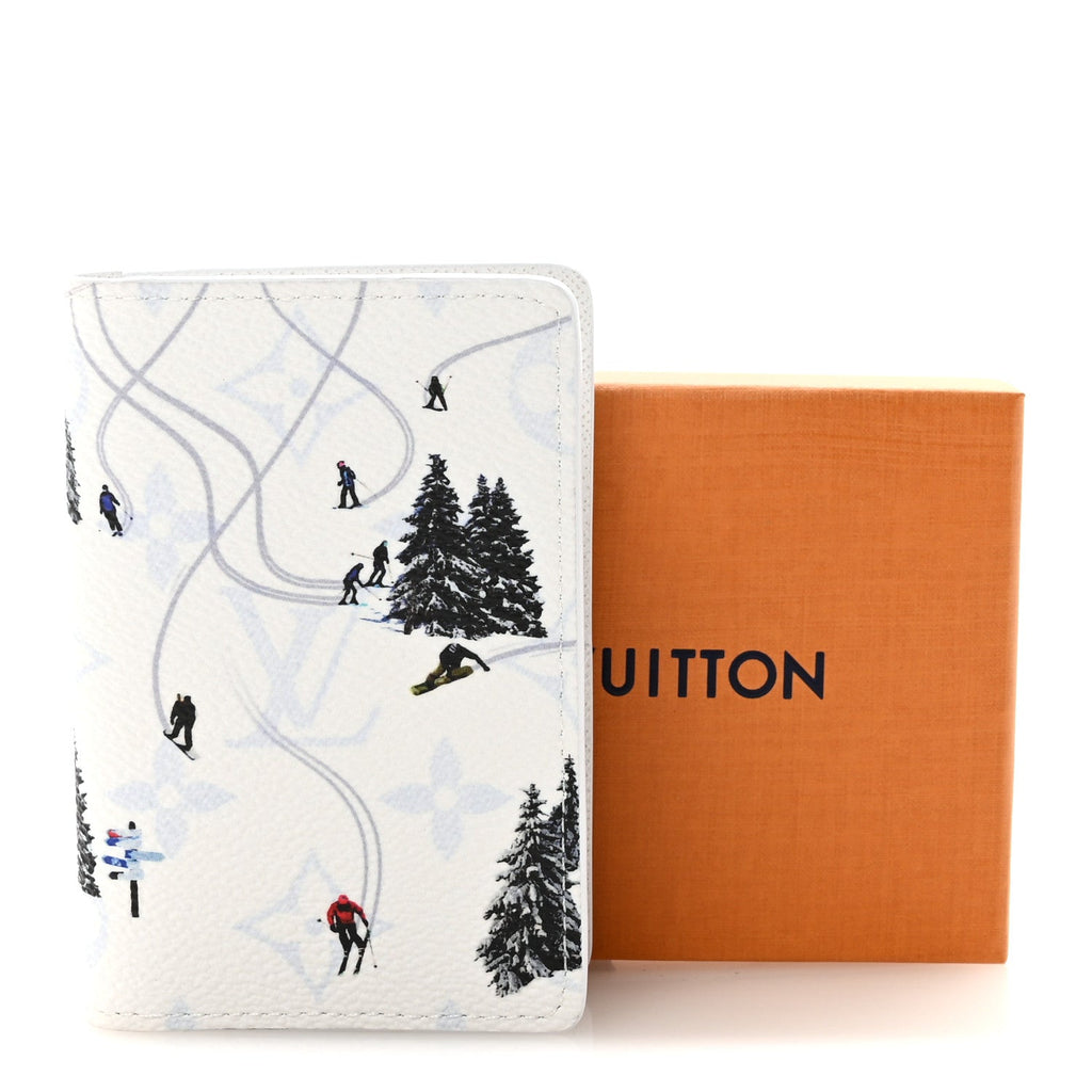 MONOGRAM SPORTS PASSPORT COVER SKI WHITE