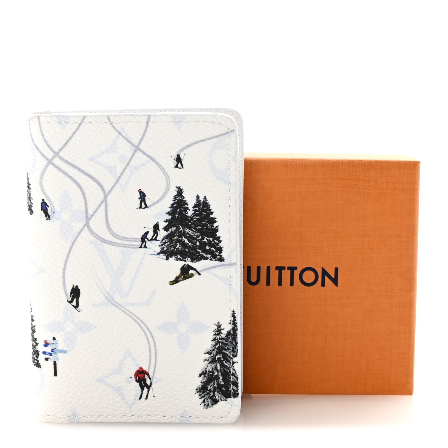 MONOGRAM SPORTS PASSPORT COVER SKI WHITE