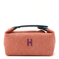 Wool Small Bride-A-Brac H Natte Pouch Tomette