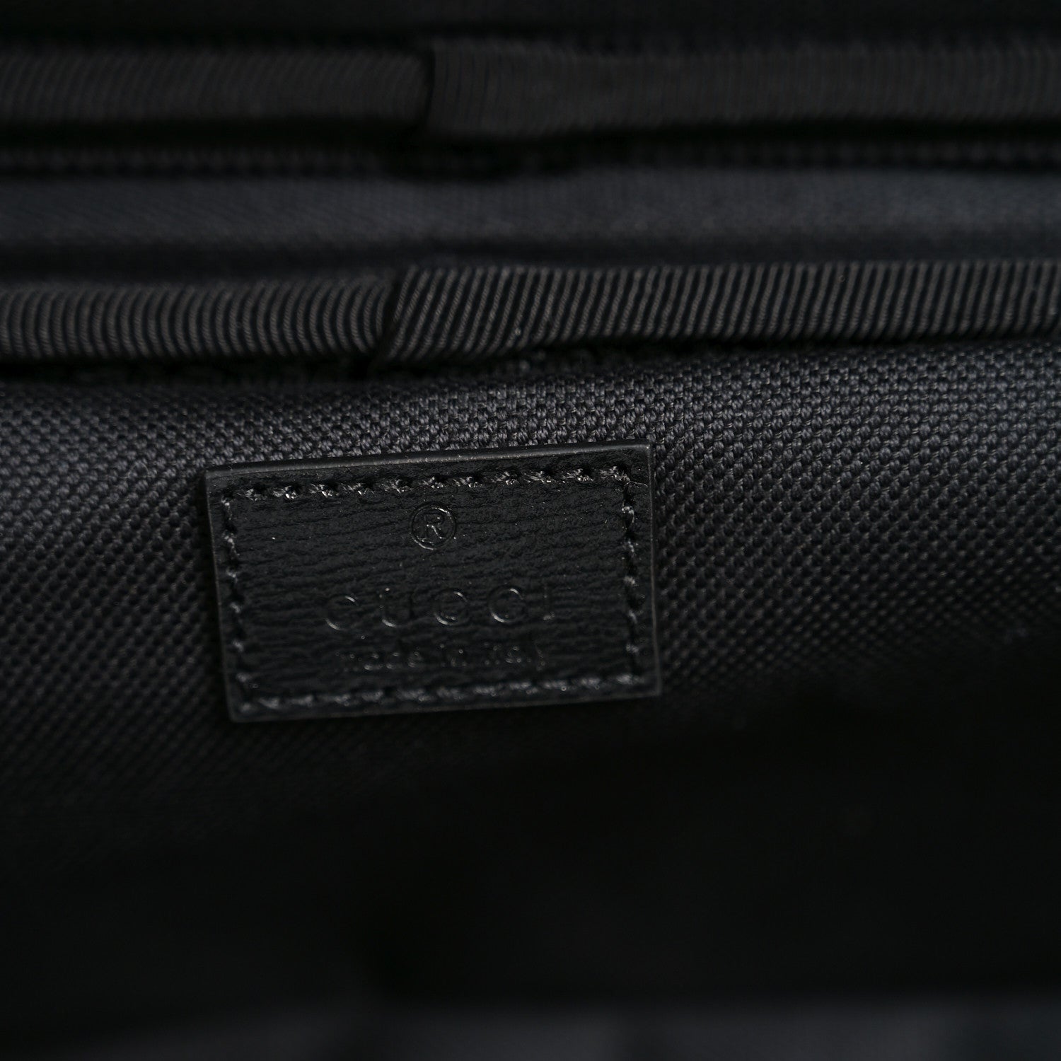 GG SUPREME MONOGRAM AZALEA CALFSKIN RETRO INTERLOCKING G SMALL SAVOY CABIN TROLLEY BLACK