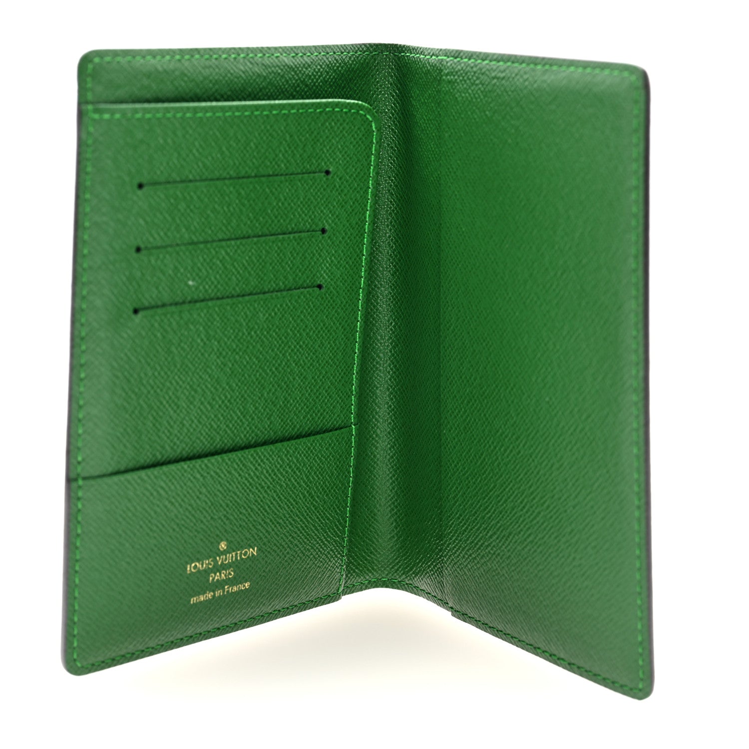 Monogram My LV Heritage Passport Cover Blue Green