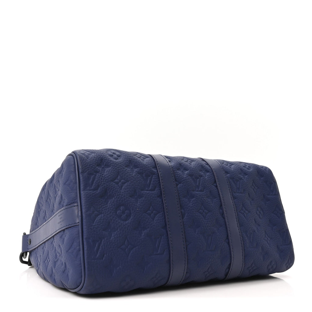 MONOGRAM TAURILLON KEEPALL BANDOULIERE 35 BLUE