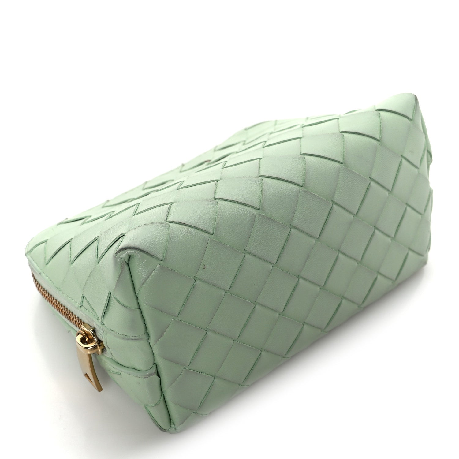 Nappa Intrecciato Small Beauty Pouch Fresh Mint