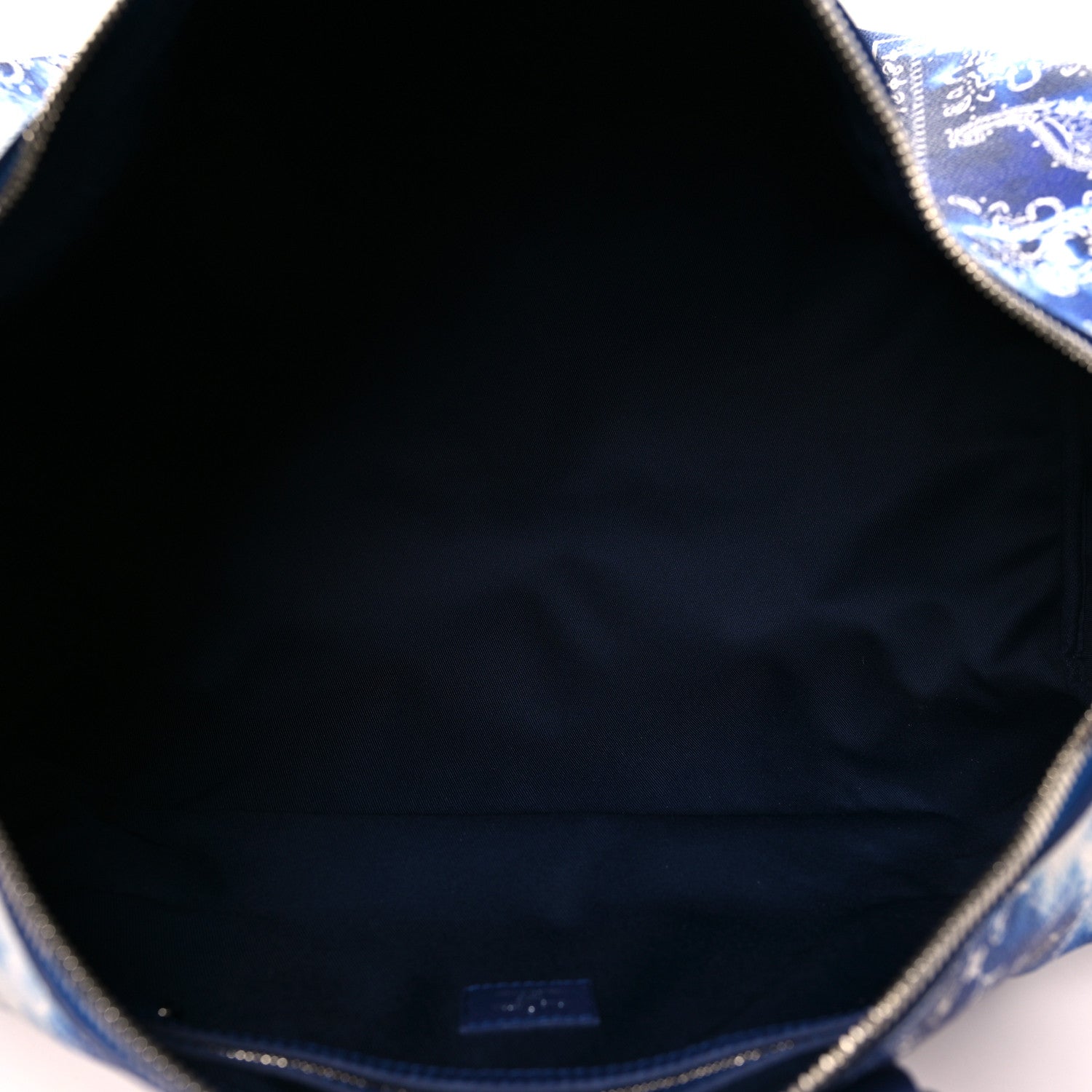 COWHIDE MONOGRAM BANDANA KEEPALL BANDOULIERE 50 BLUE