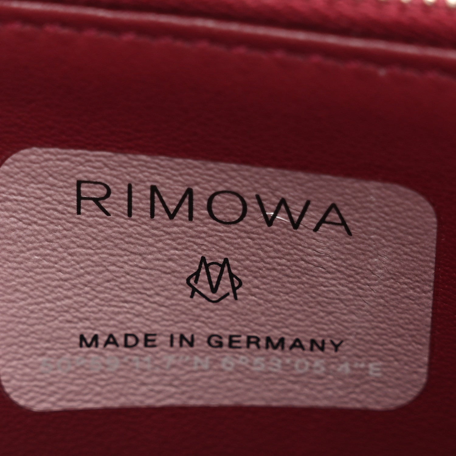 X RIMOWA Aluminum Personal Clutch On Strap Rose