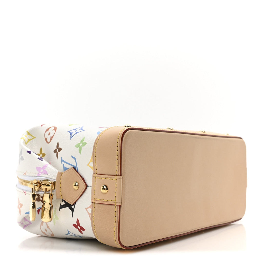LV x TM Monogram Multicolor Cosmetic Pouch GM White