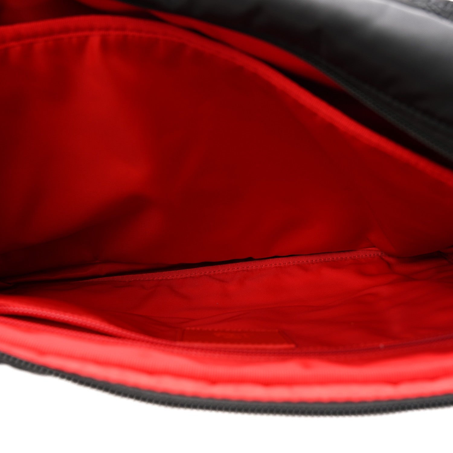 Nylon Sneaker Sole Loubideal Messenger Bag Black Loubi