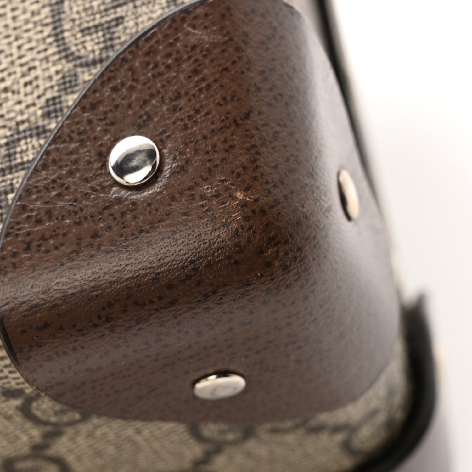 GG Supreme Monogram Globe-Trotter Beauty Case Brown