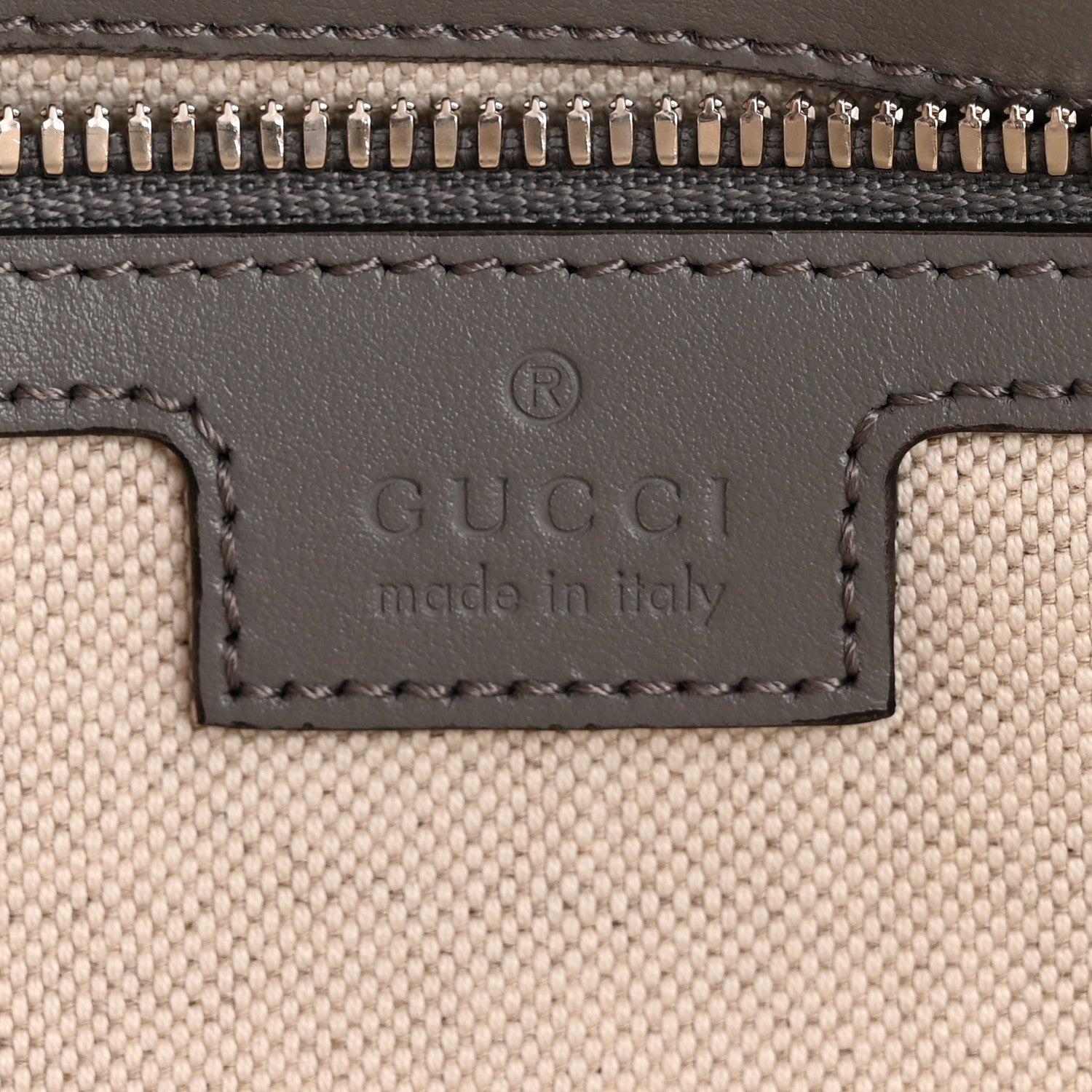 Calfskin GG Tennis Embossed Duffle Bag Grey