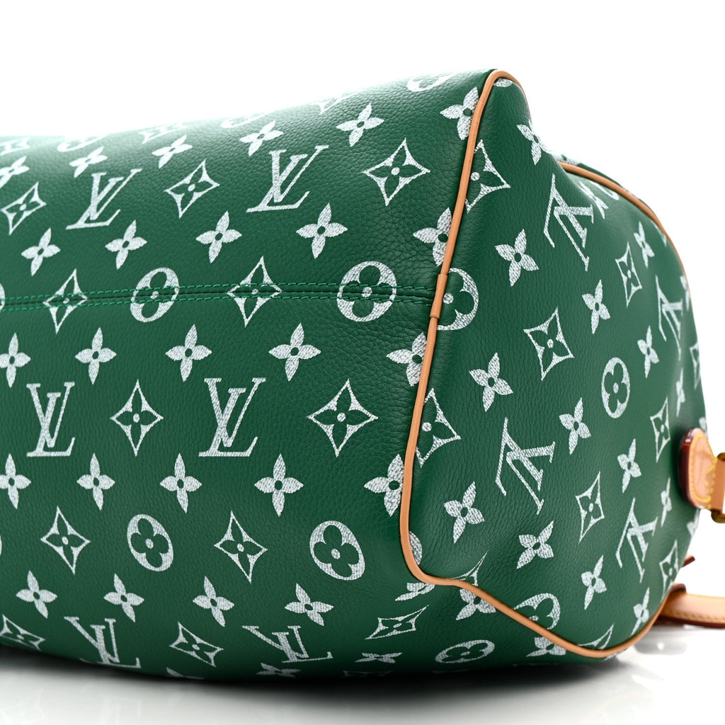 Calfskin Monogram Speedy P9 Bandouliere 30 Green