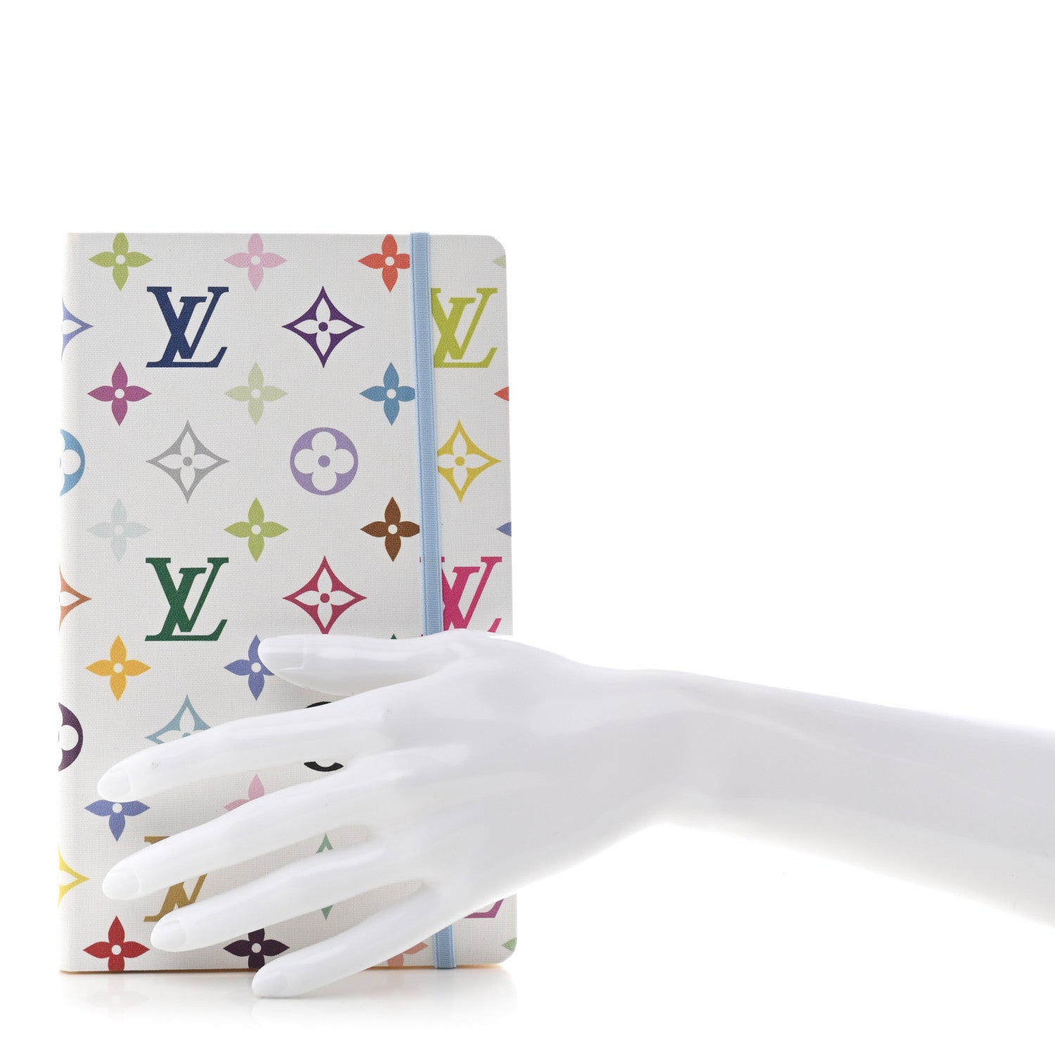 LV X TM MONOGRAM MULTICOLOR JANE NOTEBOOK MM WHITE
