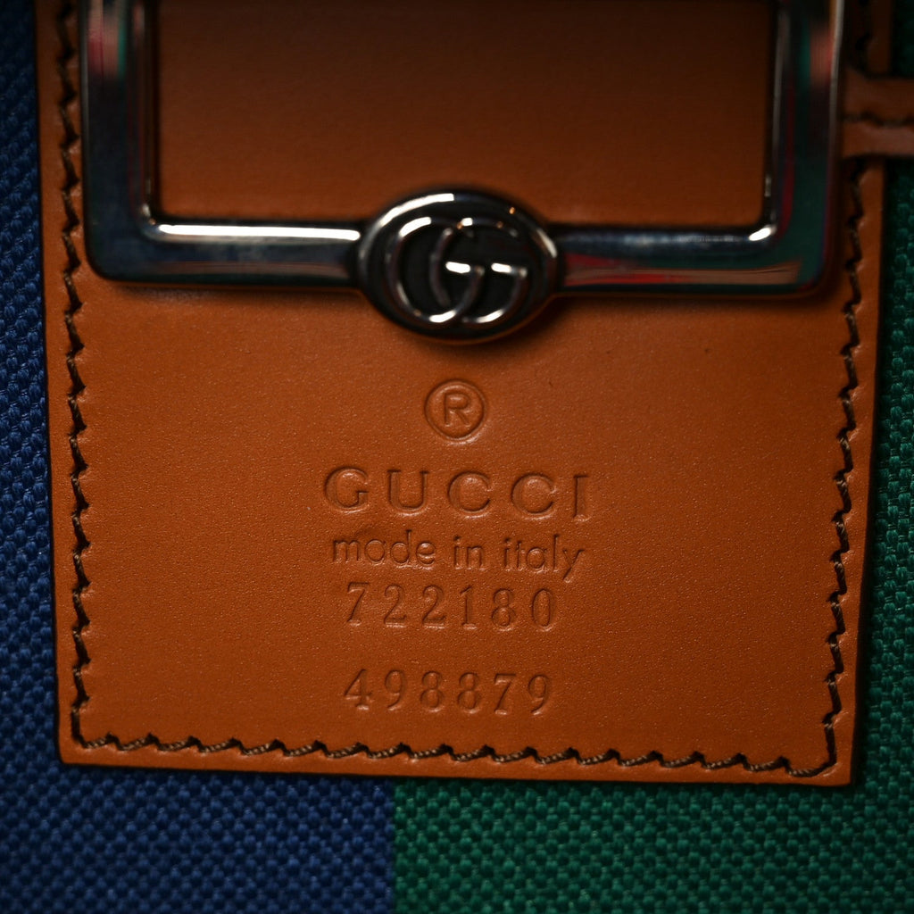 X DANS LE VERT GG SUPREME MONOGRAM CUOIO WEB MINI RETRO INTERLOCKING G SAVOY TOP HANDLE BEAUTY CASE BEIGE ROSSO EBONY HARNESS  BROWN