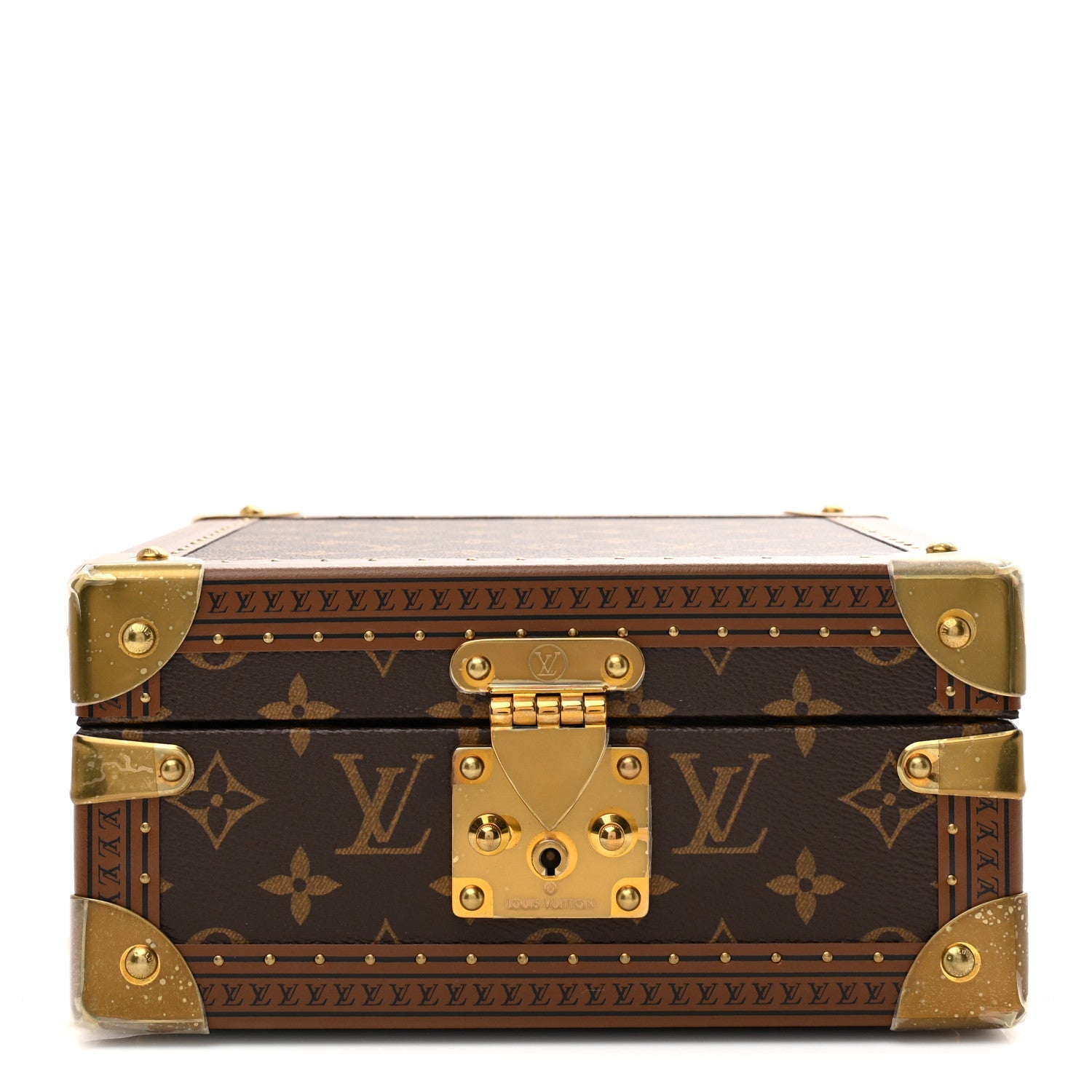 MONOGRAM JEWELRY BOX RED