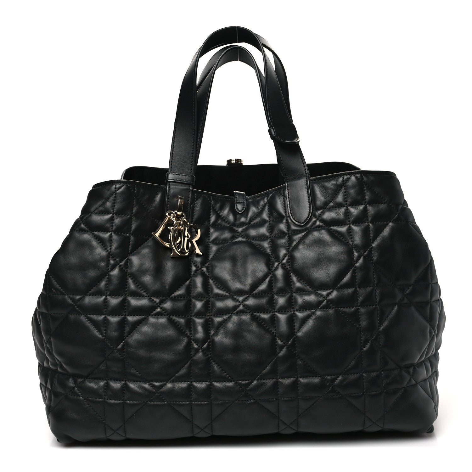 CALFSKIN MACROCANNAGE LARGE TOUJOURS BLACK