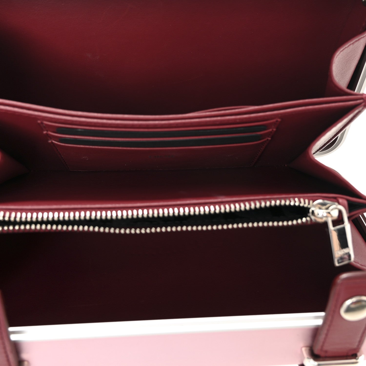 X RIMOWA ALUMINUM PERSONAL CLUTCH ON STRAP ROSE