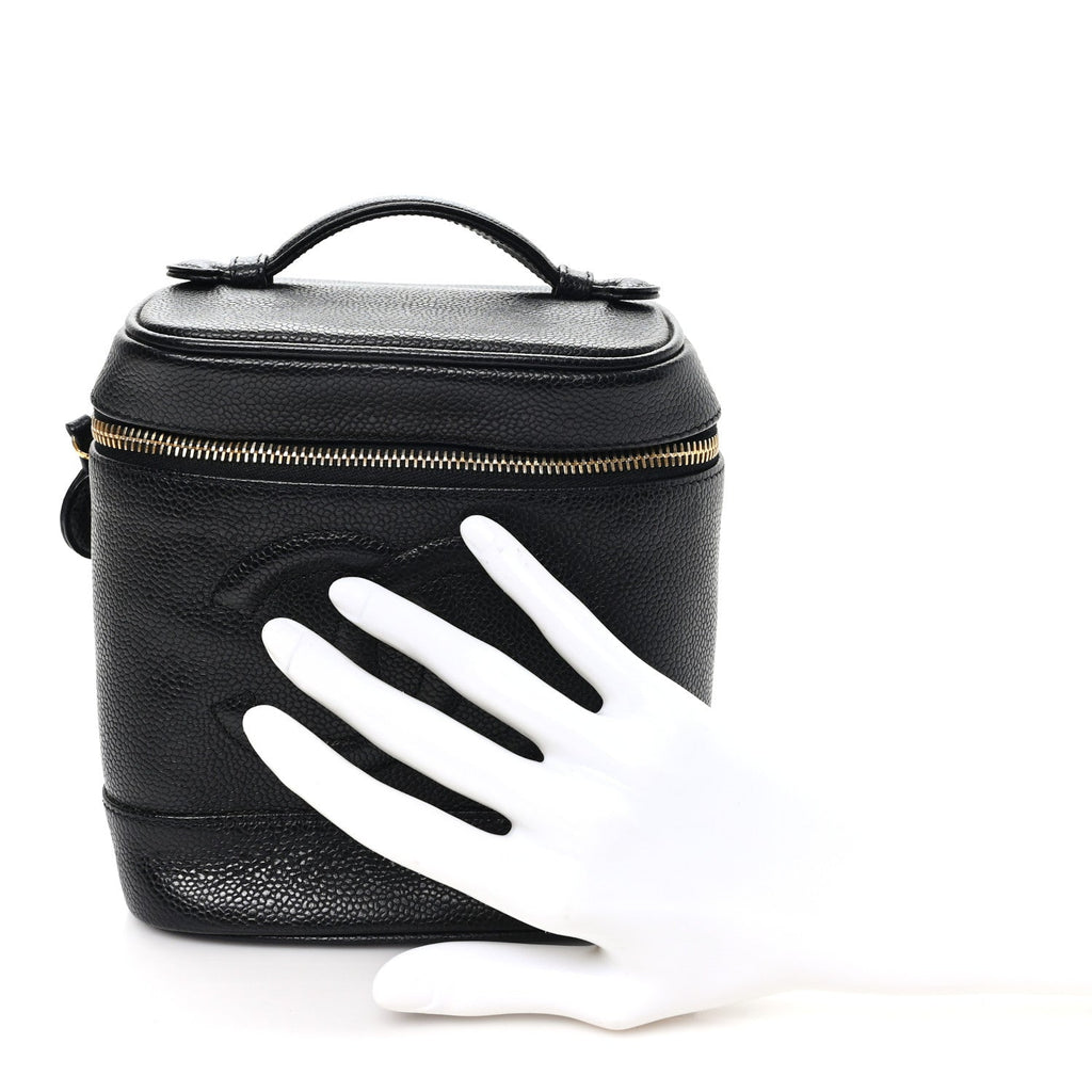 CAVIAR VANITY COSMETIC CASE BLACK