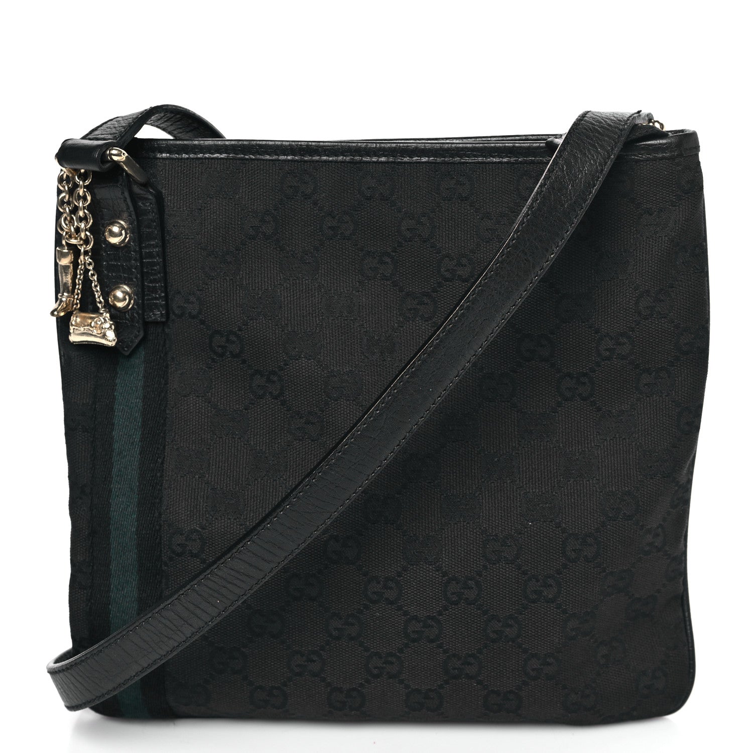 Monogram Web Jolicoeur Charms Messenger Bag Black