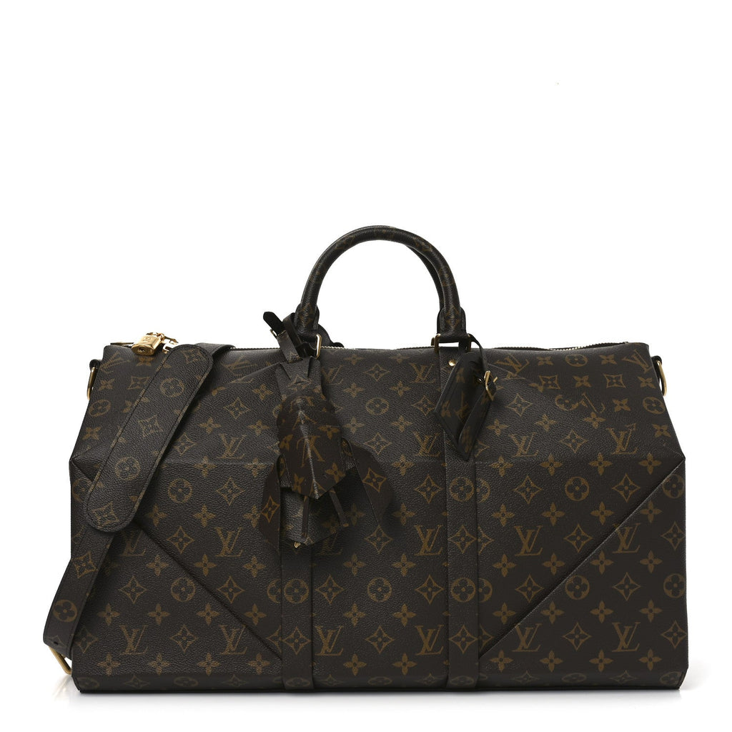 X NIGO MONOGRAM AUTRES CUIRS KEEPALL BANDOULIERE 50