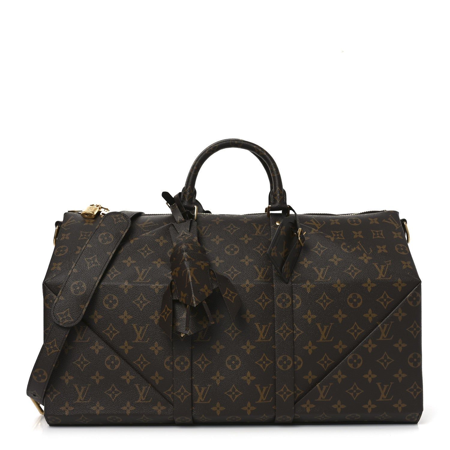 X NIGO MONOGRAM AUTRES CUIRS KEEPALL BANDOULIERE 50