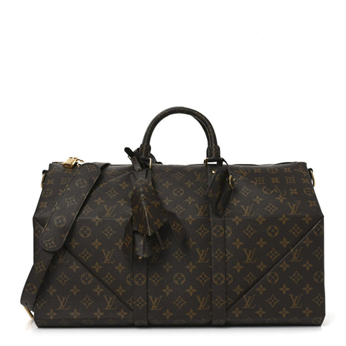 X NIGO MONOGRAM AUTRES CUIRS KEEPALL BANDOULIERE 50