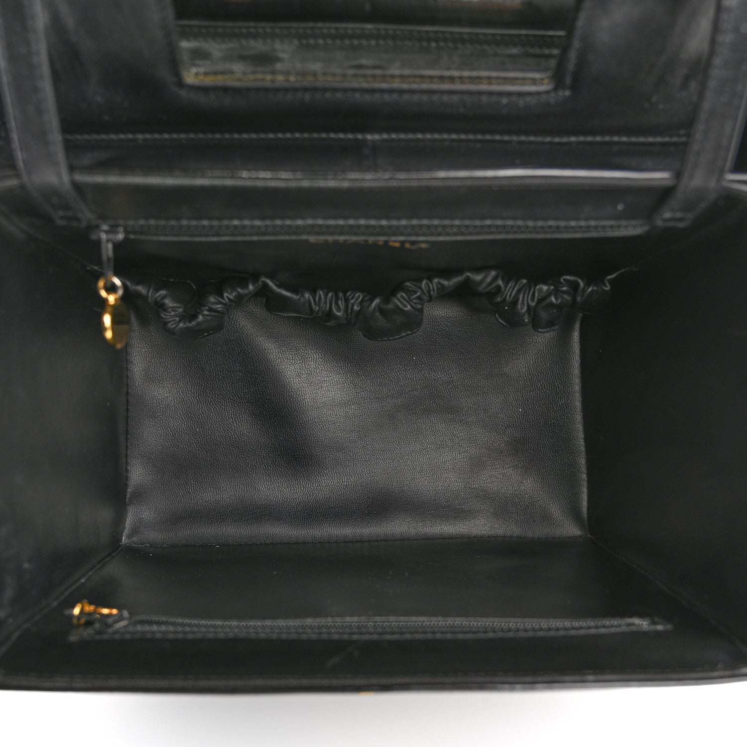 Patent CC Vanity Cosmetic Case Black