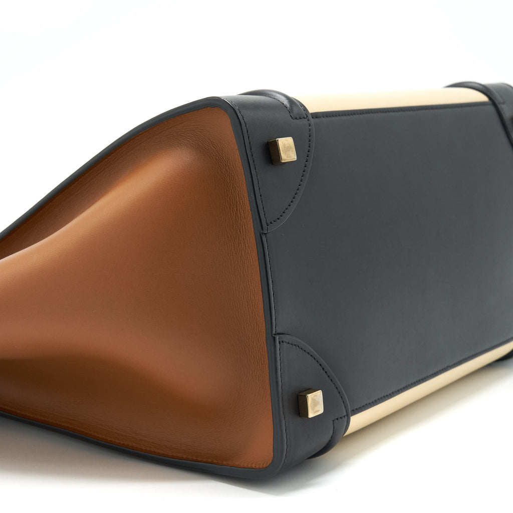 CELINE MINI LUGGAGE BAG CALFSKIN MULTICOLOURED GHW