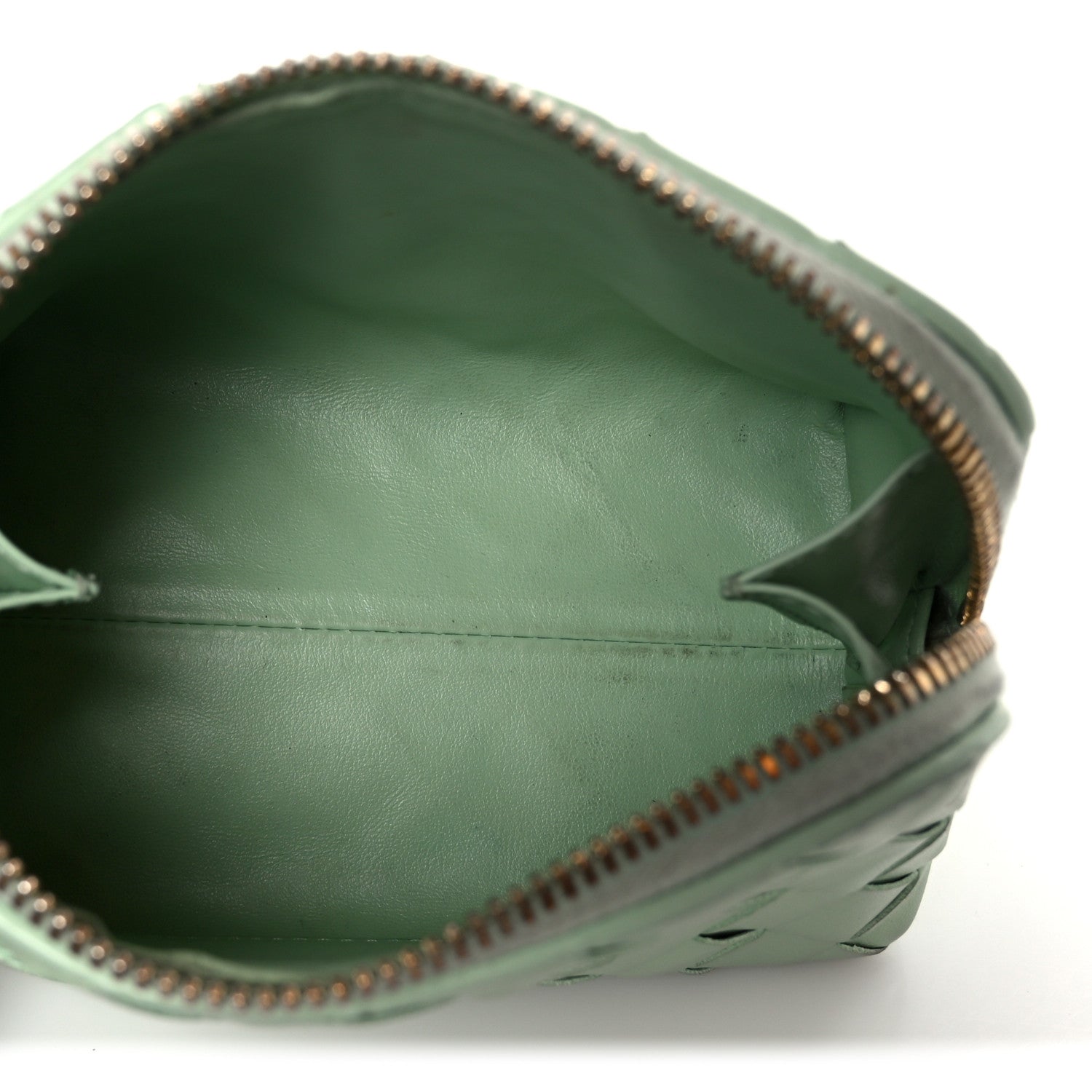 Nappa Intrecciato Small Beauty Pouch Fresh Mint