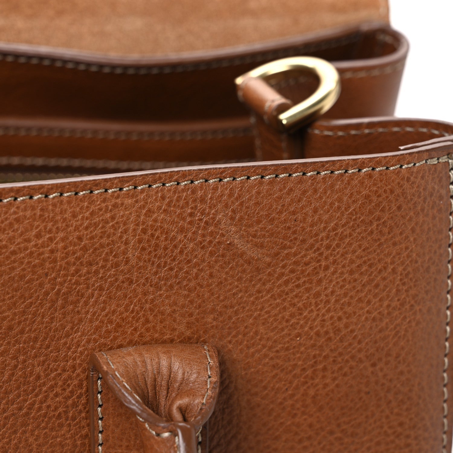 Natural Leather Cara Delevigne Convertible Satchel Oak