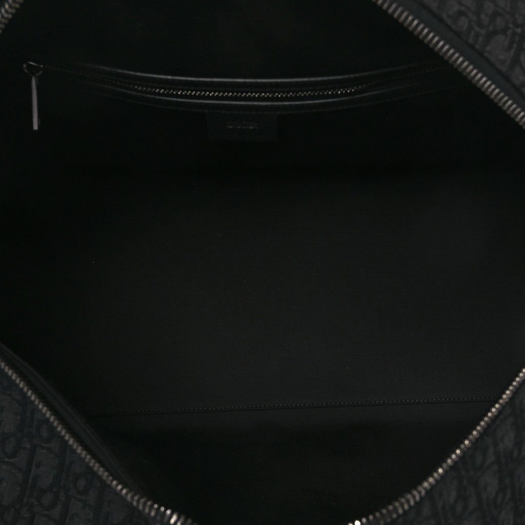 OBLIQUE JACQUARD GRAINED CALFSKIN LINGOT 50 BLACK