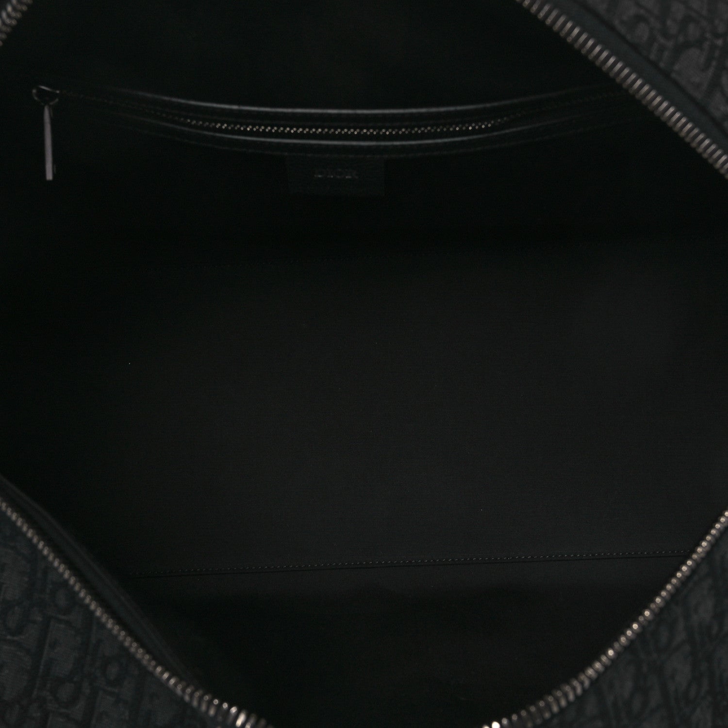 OBLIQUE JACQUARD GRAINED CALFSKIN LINGOT 50 BLACK