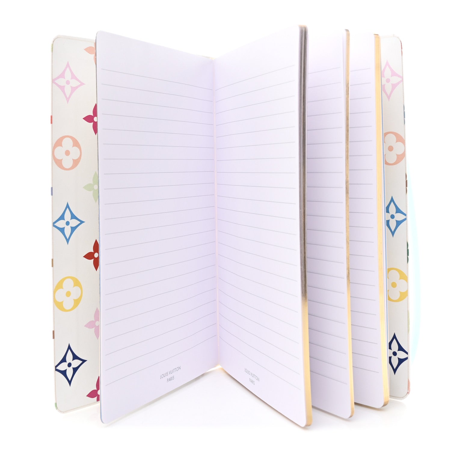 LV X TM MONOGRAM MULTICOLOR JANE NOTEBOOK MM WHITE