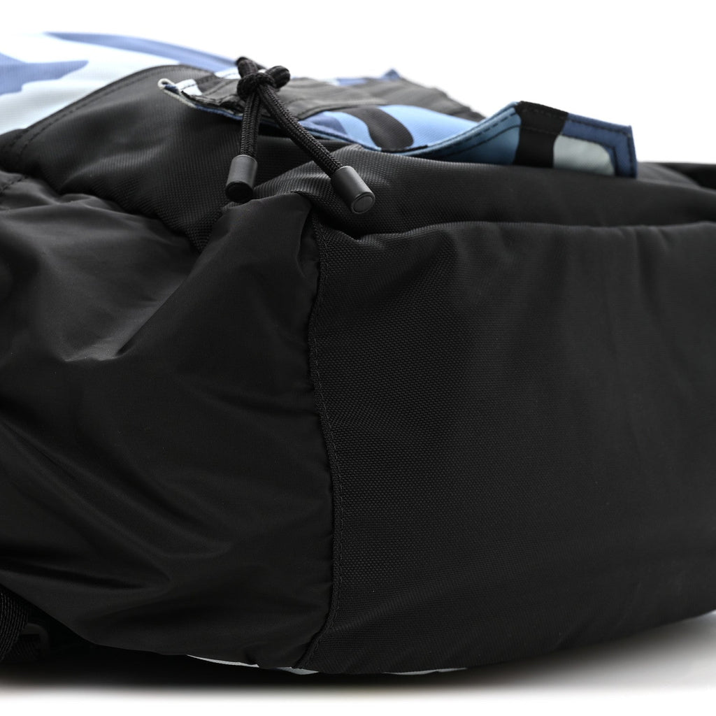 NYLON CAMOUFLAGE BACKPACK BLUE
