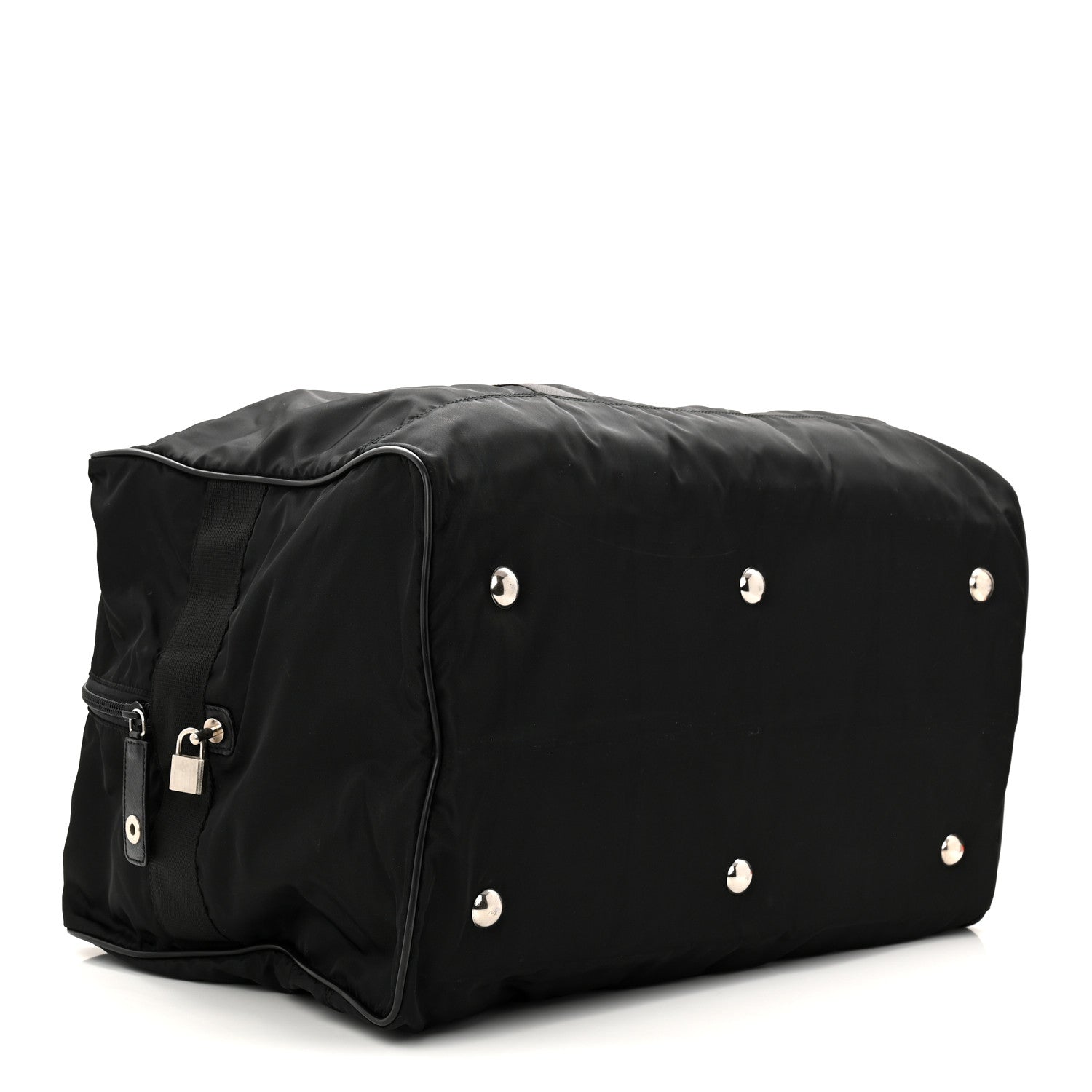 Tessuto Nylon Saffiano Carry On Travel Bag Black