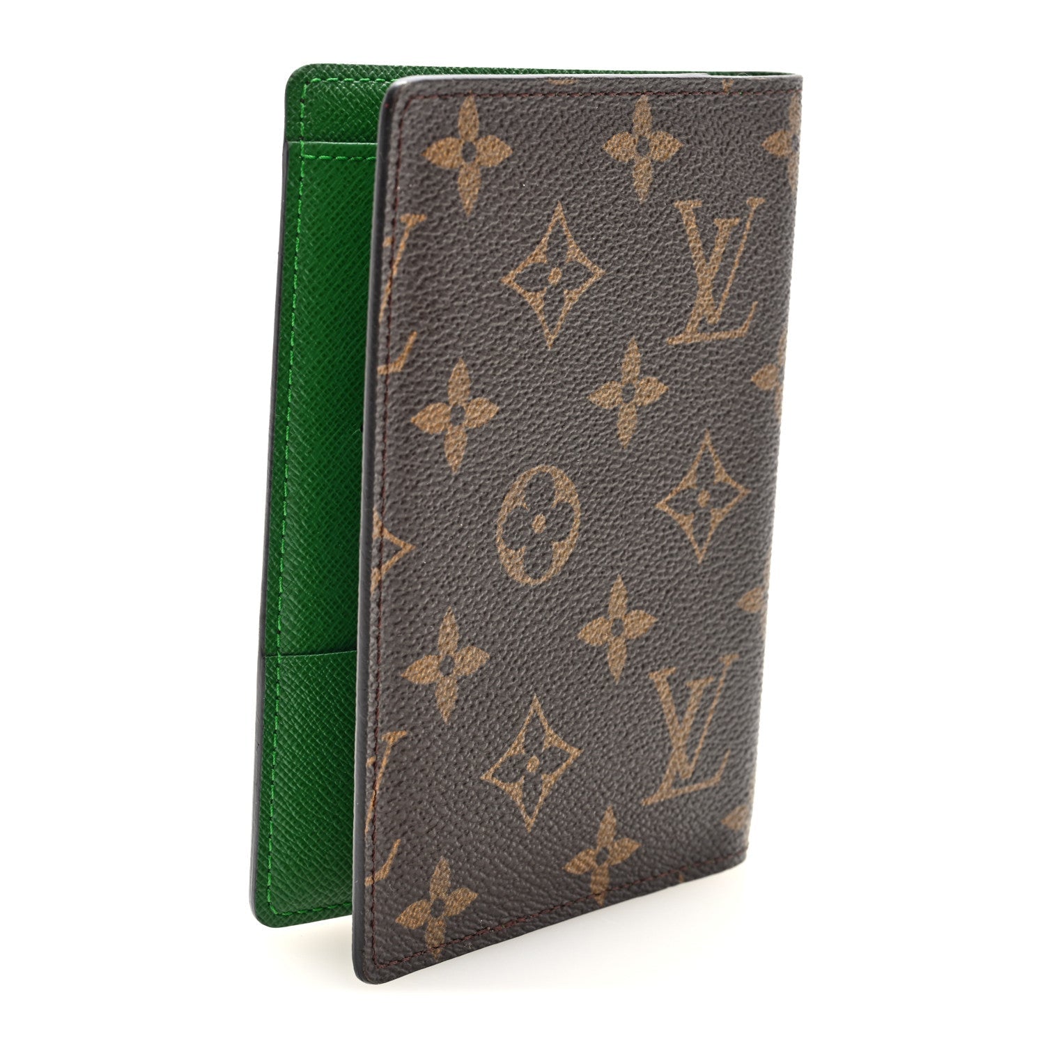 Monogram My LV Heritage Passport Cover Blue Green