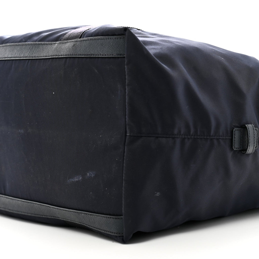 Re-Nylon Saffiano Duffle Bag Navy