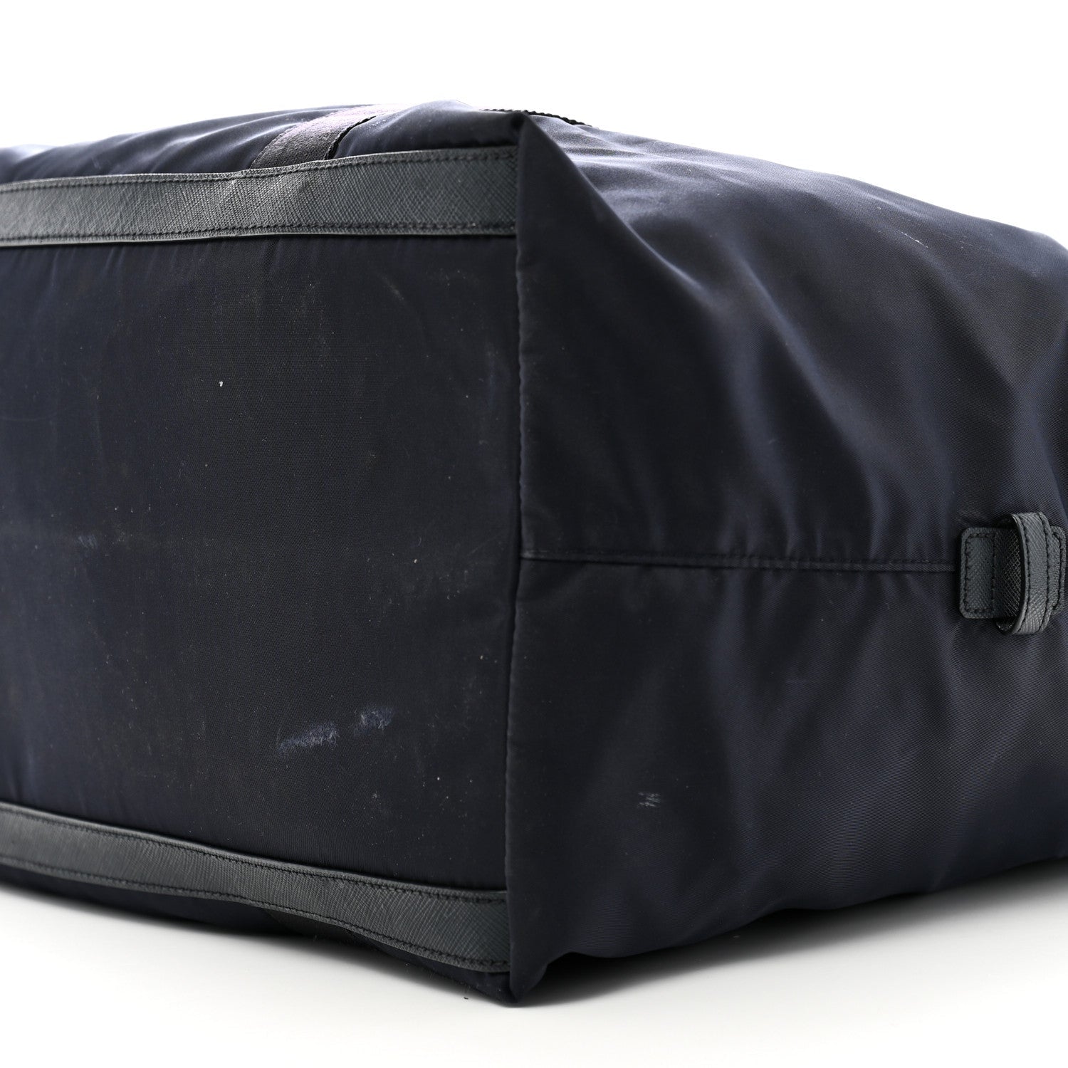 Re-Nylon Saffiano Duffle Bag Navy