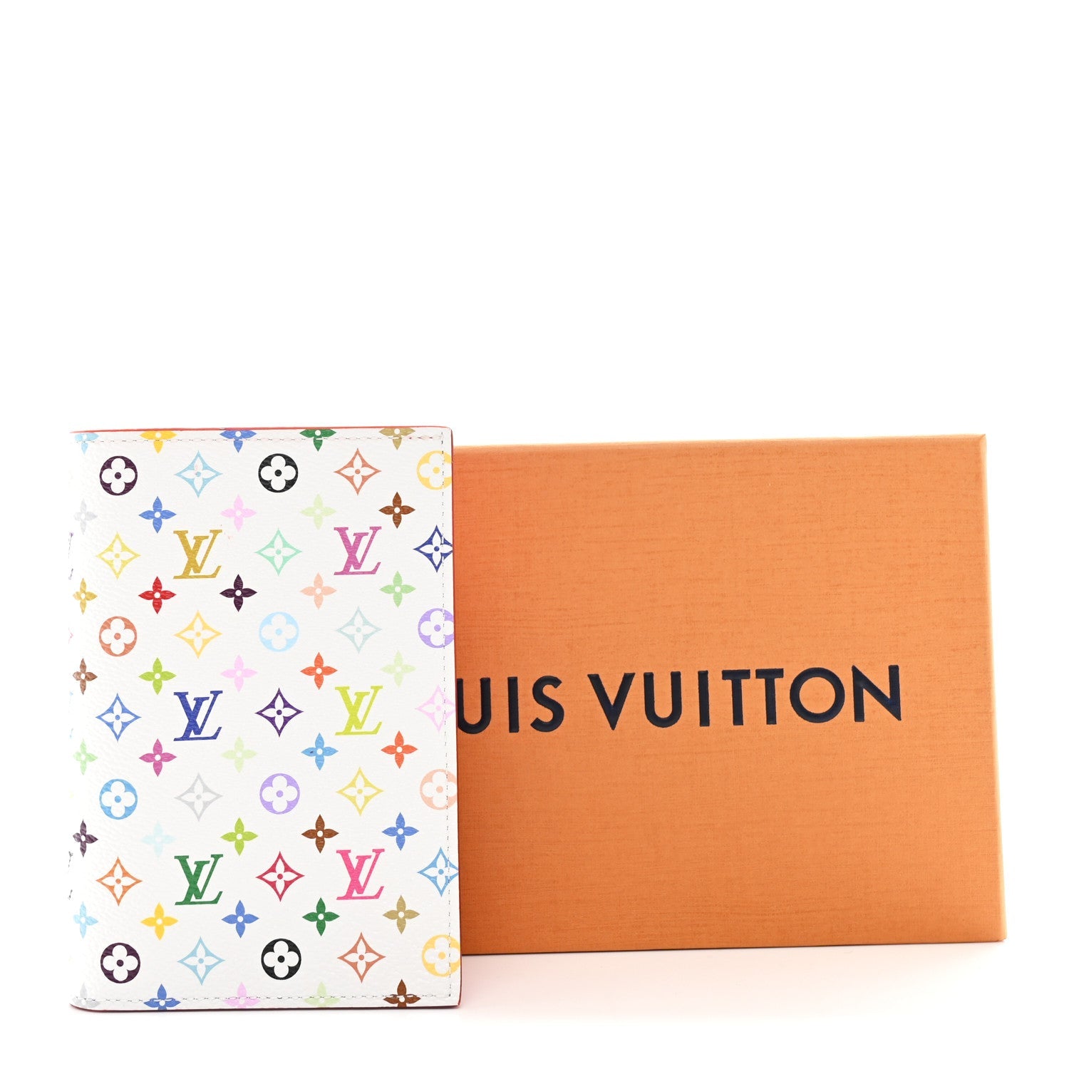 LV X TM Monogram Multicolor Passport Cover White