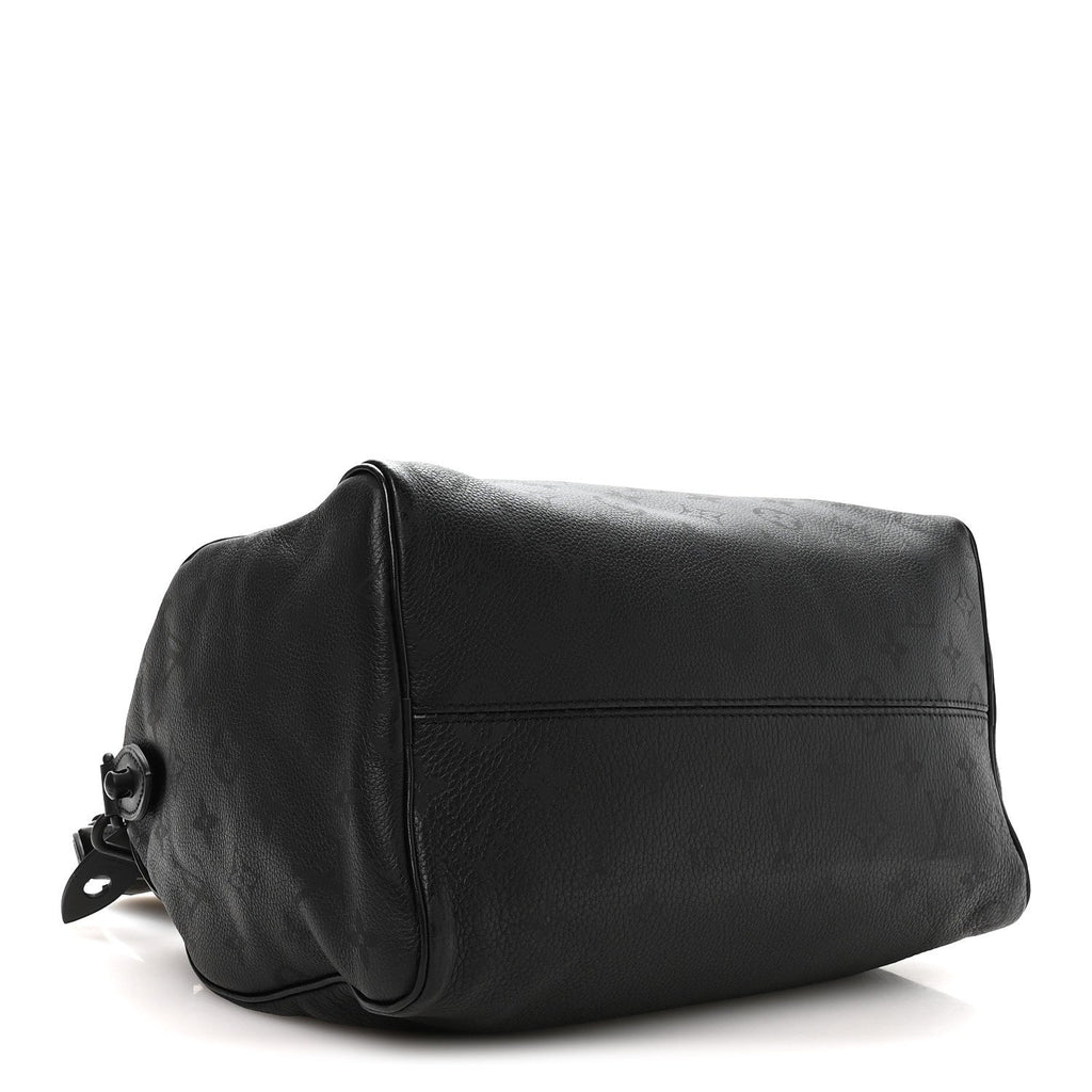 CALFSKIN MONOGRAM SPEEDY P9 BANDOULIERE 30 ULTRA BLACK