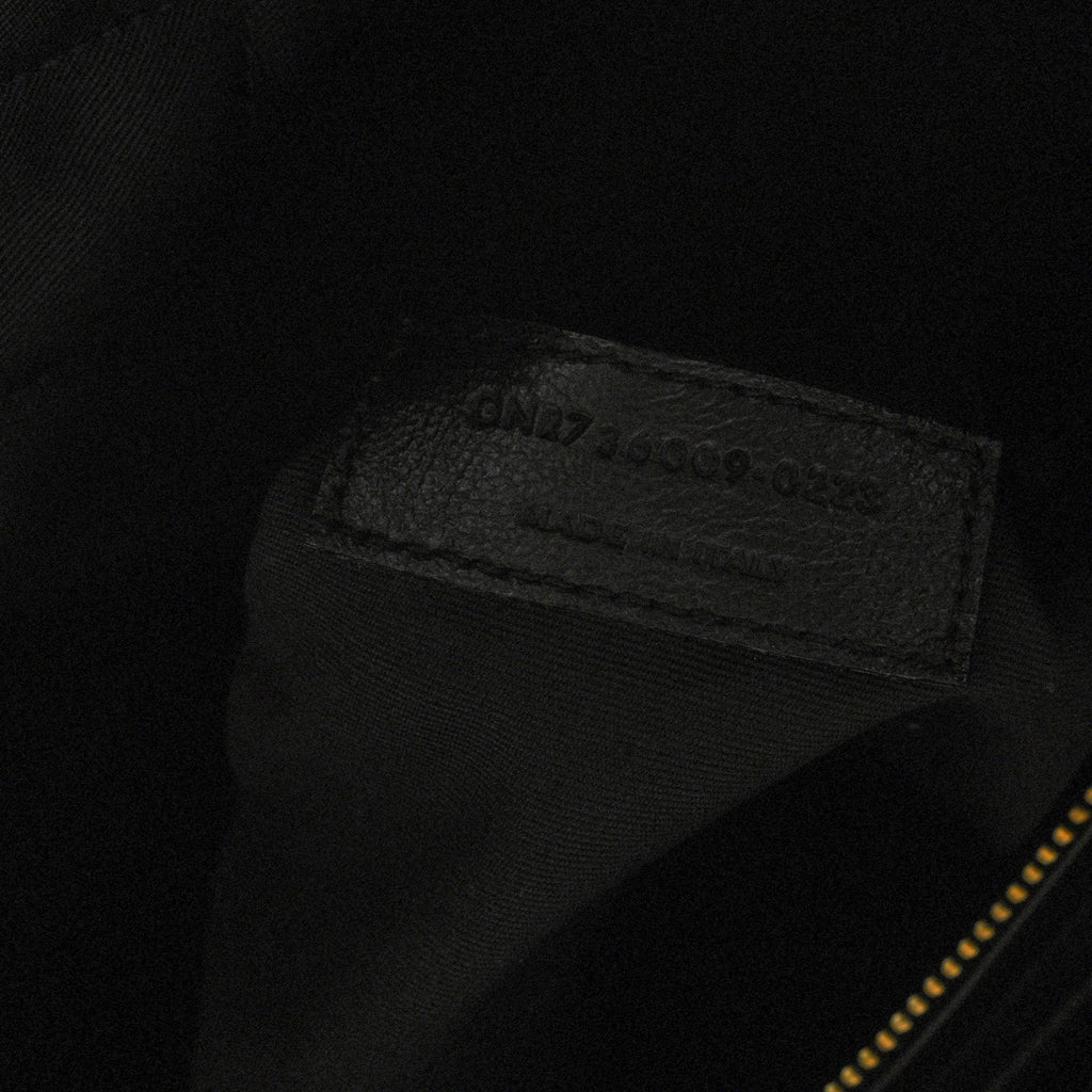 Calfskin Quilted ES Giant Travel Bag Black